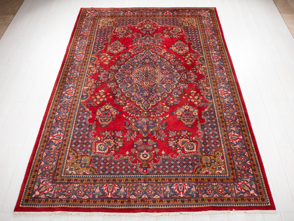 10' 3" x 6' 11" Excellent Hand-Knotted Vintage Area Rug - Yasi & Fara 