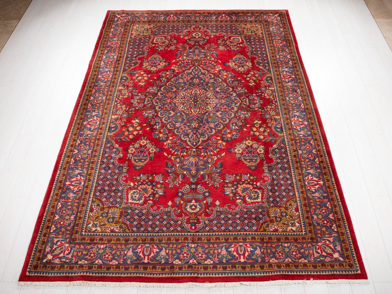 10' 3" x 6' 11" Excellent Hand-Knotted Vintage Area Rug - Yasi & Fara 