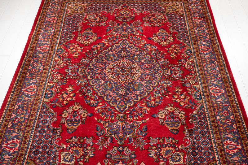 10' 3" x 6' 11" Excellent Hand-Knotted Vintage Area Rug - Yasi & Fara 
