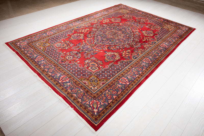 10' 3" x 6' 11" Excellent Hand-Knotted Vintage Area Rug - Yasi & Fara 