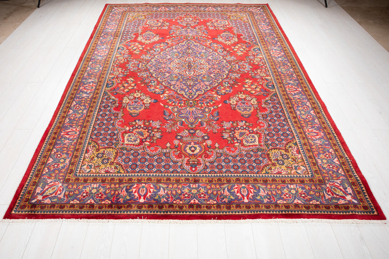 10' 3" x 6' 11" Excellent Hand-Knotted Vintage Area Rug - Yasi & Fara 