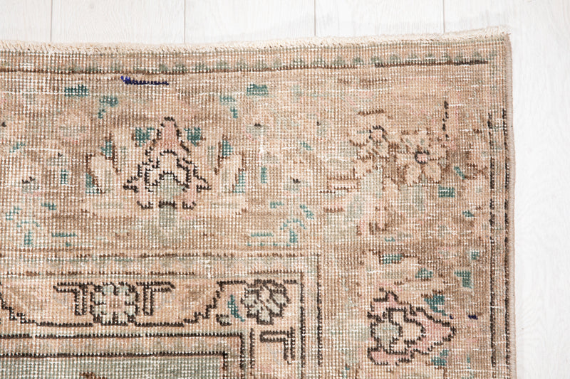 12' 2" x 8' 11" Excellent Hand-Knotted Antique Faded Large Area Rug - Yasi & Fara 