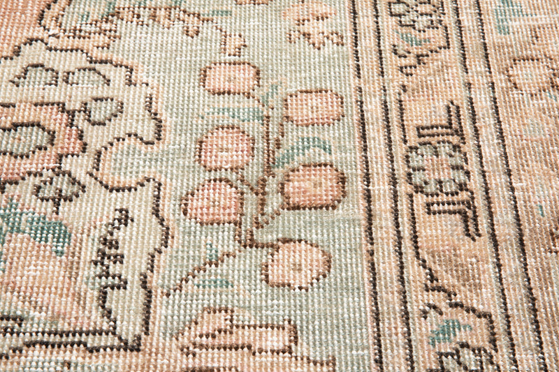 12' 2" x 8' 11" Excellent Hand-Knotted Antique Faded Large Area Rug - Yasi & Fara 