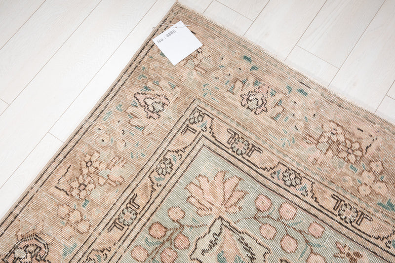 12' 2" x 8' 11" Excellent Hand-Knotted Antique Faded Large Area Rug - Yasi & Fara 