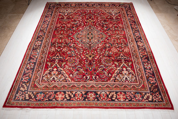 11' 7" x 9' 6" Excellent Hand-Knotted Collectible Vintage Area Rug - Yasi & Fara 
