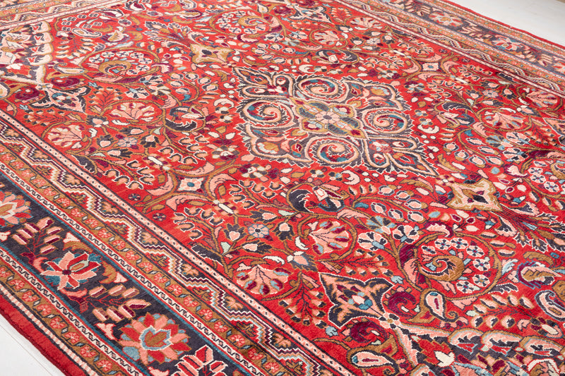 11' 7" x 9' 6" Excellent Hand-Knotted Collectible Vintage Area Rug - Yasi & Fara 