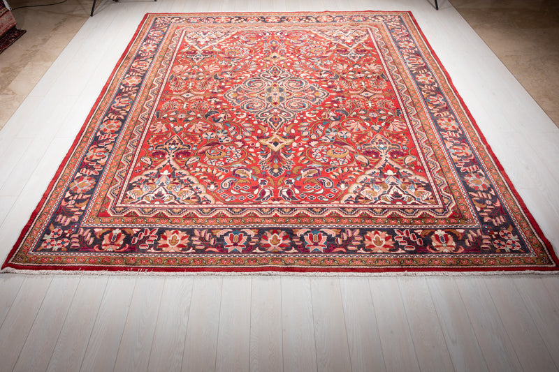11' 7" x 9' 6" Excellent Hand-Knotted Collectible Vintage Area Rug - Yasi & Fara 