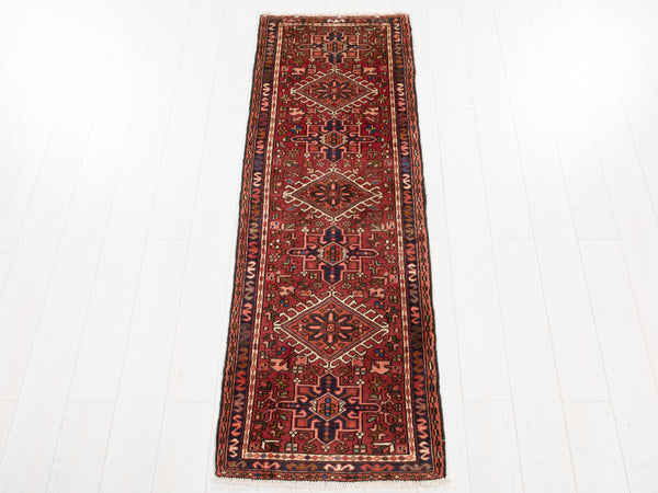 6' 7" x 2' 1" Excellent Hand-Knotted Vintage Small Tribal Runner Rug - Yasi & Fara 