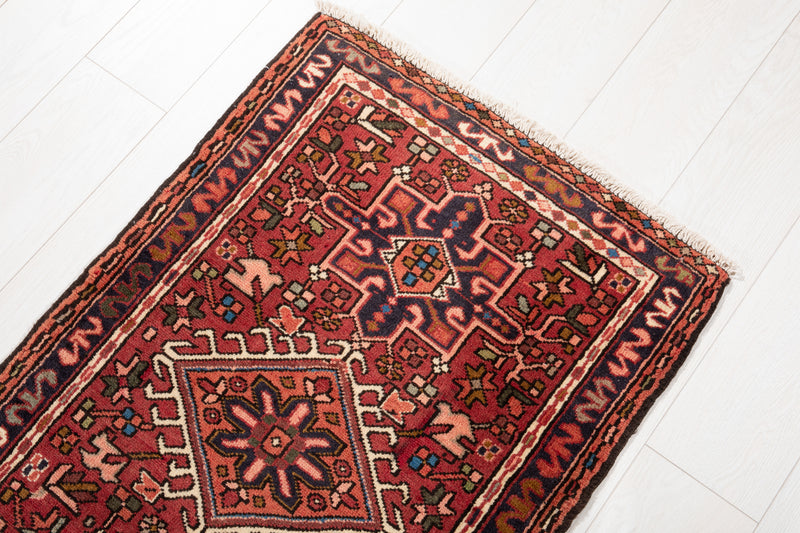 6' 7" x 2' 1" Excellent Hand-Knotted Vintage Small Tribal Runner Rug - Yasi & Fara 