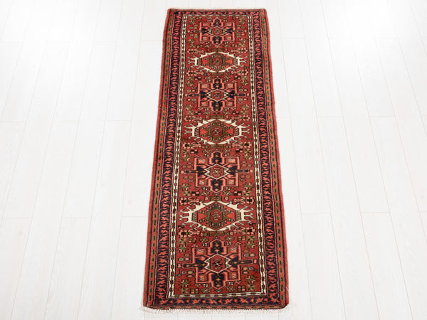 6' 4" x 2' 2" Excellent Hand-Knotted Vintage Small Tribal Runner Rug - Yasi & Fara 