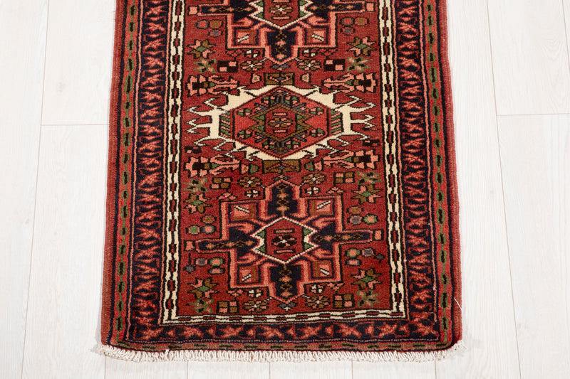 6' 4" x 2' 2" Excellent Hand-Knotted Vintage Small Tribal Runner Rug - Yasi & Fara 
