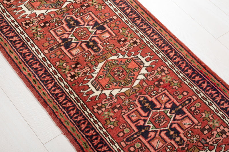 6' 4" x 2' 2" Excellent Hand-Knotted Vintage Small Tribal Runner Rug - Yasi & Fara 