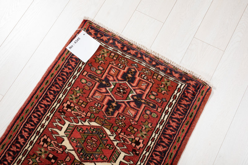 6' 4" x 2' 2" Excellent Hand-Knotted Vintage Small Tribal Runner Rug - Yasi & Fara 