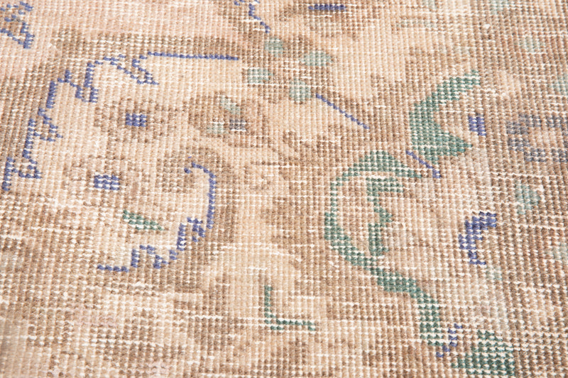 12' 4" x 9' 10" Excellent Hand-Knotted Neutral Faded Large Area Rug - Yasi & Fara 