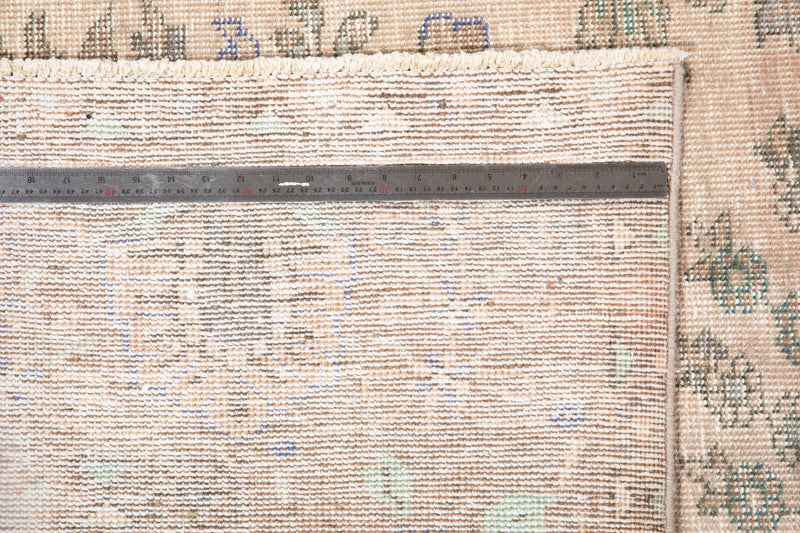 12' 4" x 9' 10" Excellent Hand-Knotted Neutral Faded Large Area Rug - Yasi & Fara 