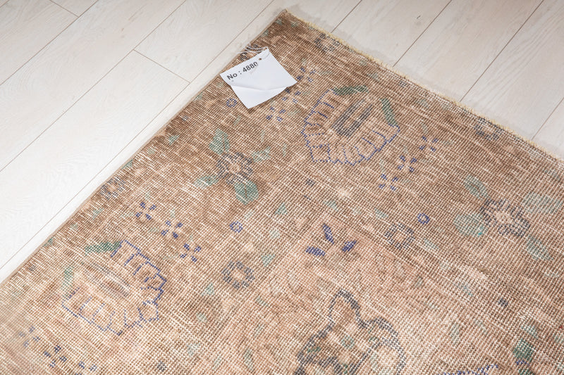 12' 4" x 9' 10" Excellent Hand-Knotted Neutral Faded Large Area Rug - Yasi & Fara 