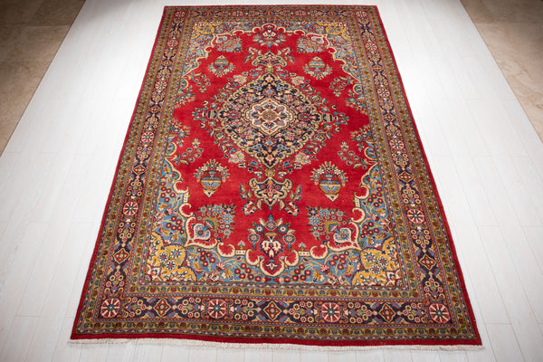 11' 2" x 7' 3" Excellent Hand-Knotted Antique Tribal Area Rug - Yasi & Fara 