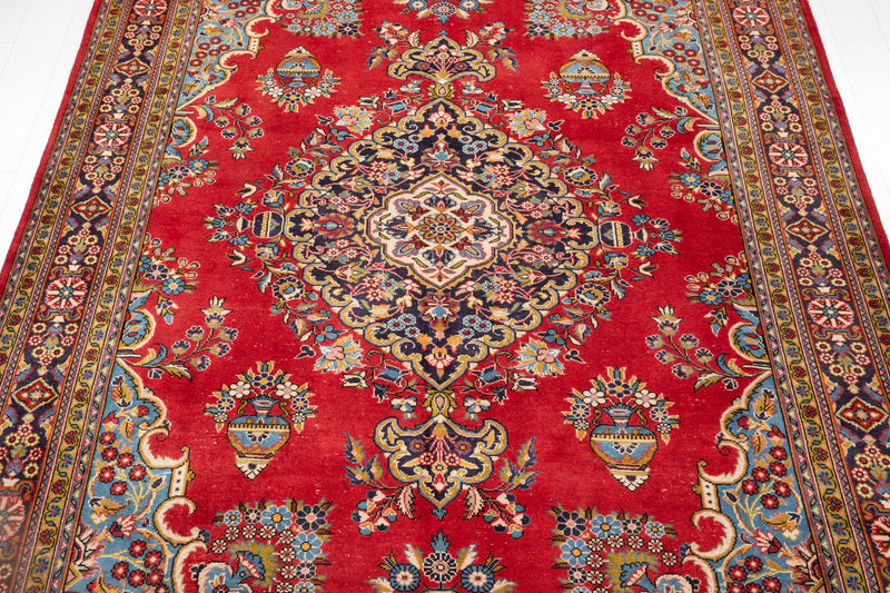 11' 2" x 7' 3" Excellent Hand-Knotted Antique Tribal Area Rug - Yasi & Fara 