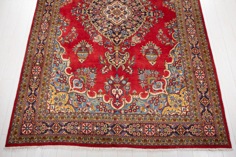 11' 2" x 7' 3" Excellent Hand-Knotted Antique Tribal Area Rug - Yasi & Fara 