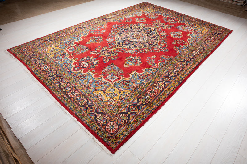 11' 2" x 7' 3" Excellent Hand-Knotted Antique Tribal Area Rug - Yasi & Fara 