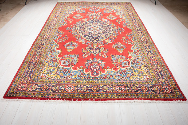 11' 2" x 7' 3" Excellent Hand-Knotted Antique Tribal Area Rug - Yasi & Fara 