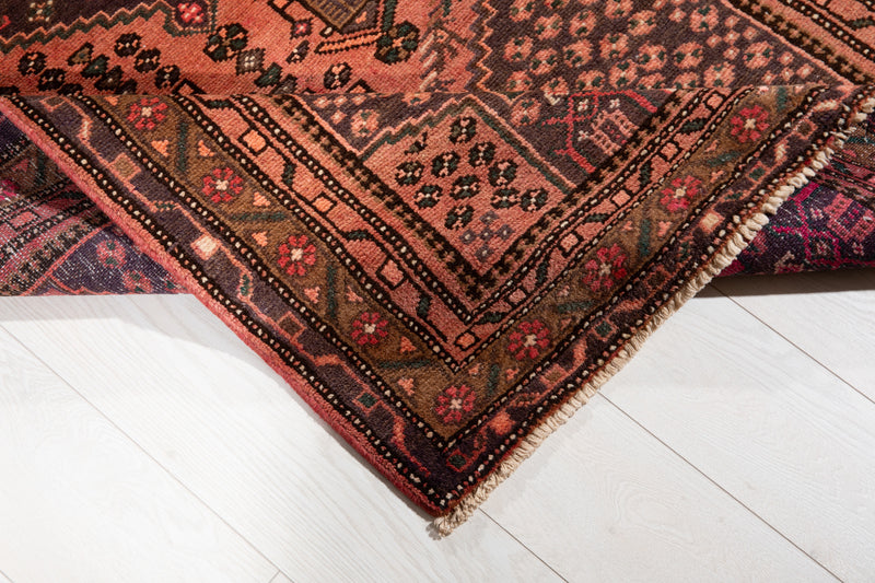6' 7" x 3' 6" Excellent Hand-Knotted Vintage Tribal Rug