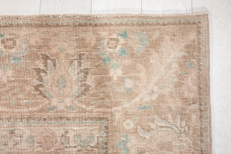 12' 3" x 9' 3" Excellent Hand-Knotted Antique Neutral Faded Large Area Rug - Yasi & Fara 