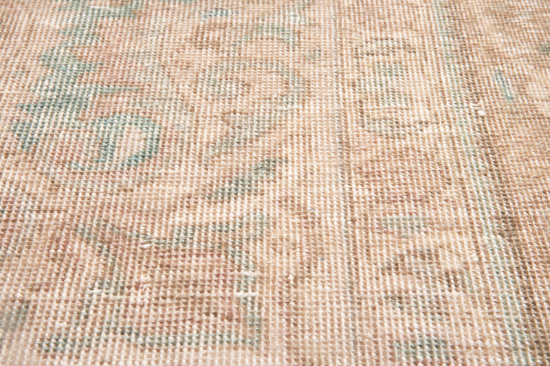 12' 3" x 9' 3" Excellent Hand-Knotted Antique Neutral Faded Large Area Rug - Yasi & Fara 
