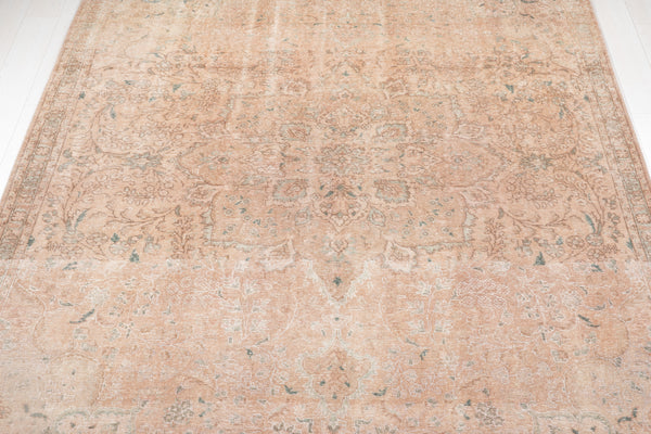 10' 7" x 7' 5" Excellent Hand-Knotted Antique Neutral Faded Area Rug - Yasi & Fara 
