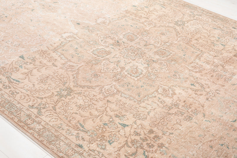 10' 7" x 7' 5" Excellent Hand-Knotted Antique Neutral Faded Area Rug - Yasi & Fara 