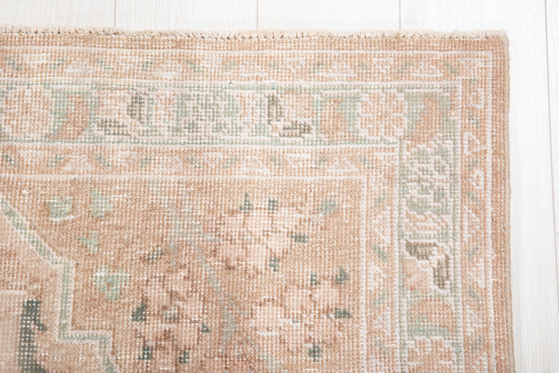 10' 7" x 7' 5" Excellent Hand-Knotted Antique Neutral Faded Area Rug - Yasi & Fara 