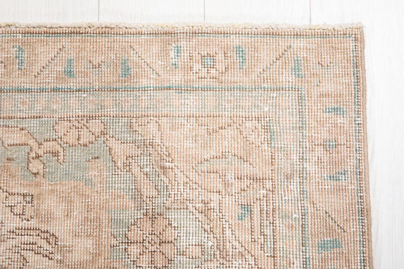 10' 5" x 7' 5" Excellent Hand-Knotted Antique Neutral Faded Area Rug - Yasi & Fara 