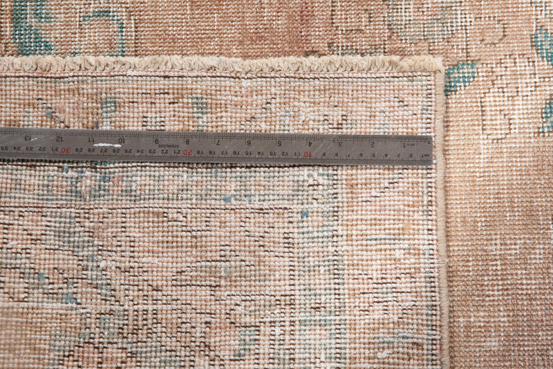 10' 5" x 7' 5" Excellent Hand-Knotted Antique Neutral Faded Area Rug - Yasi & Fara 