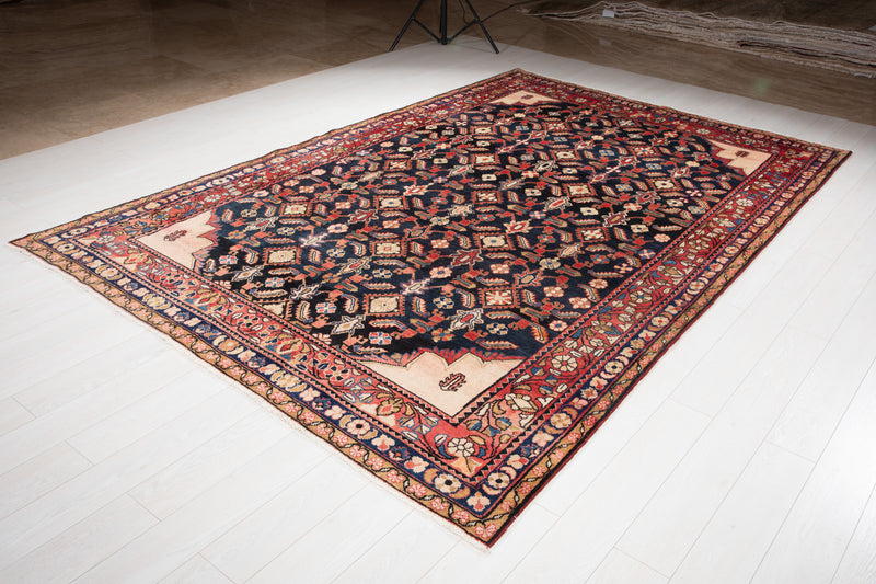 10' 8" x 7' 3" Excellent Hand-Knotted Antique Tribal Area Rug - Yasi & Fara 