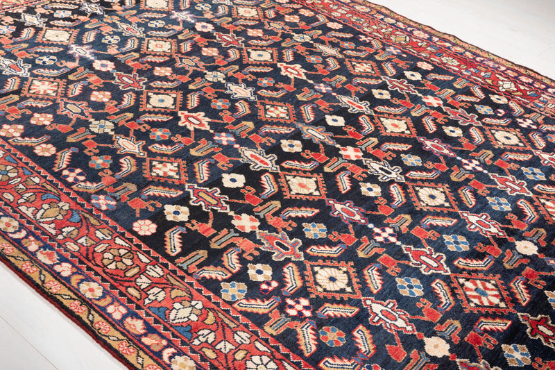 10' 8" x 7' 3" Excellent Hand-Knotted Antique Tribal Area Rug - Yasi & Fara 