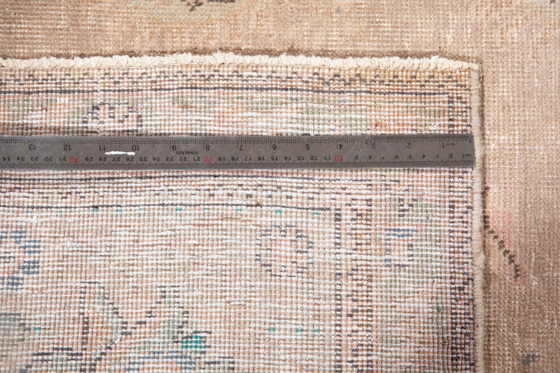 10' 6" x 7' 5" Excellent Hand-Knotted Antique Neutral Faded Large Area Rug - Yasi & Fara 