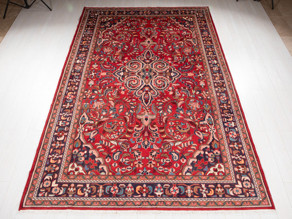 11' 4" x 7' Excellent Hand-Knotted Vintage Collectible Tribal Rug - Yasi & Fara 