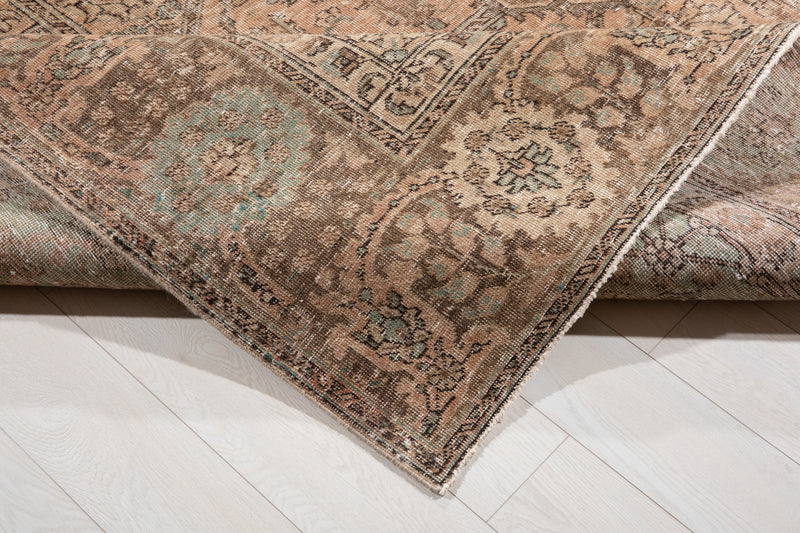 12' 8" x 9' 6" Excellent Hand-Knotted Antique Faded Large Area Rug - Yasi & Fara 