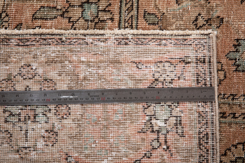 12' 8" x 9' 6" Excellent Hand-Knotted Antique Faded Large Area Rug - Yasi & Fara 