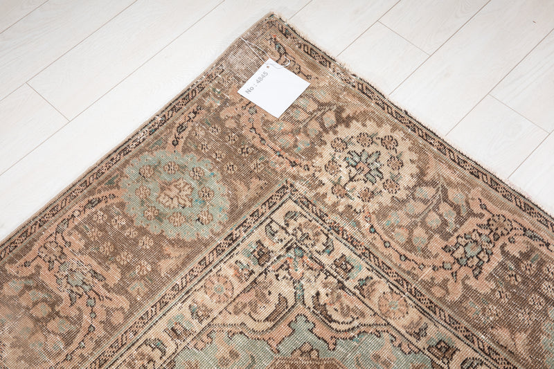 12' 8" x 9' 6" Excellent Hand-Knotted Antique Faded Large Area Rug - Yasi & Fara 