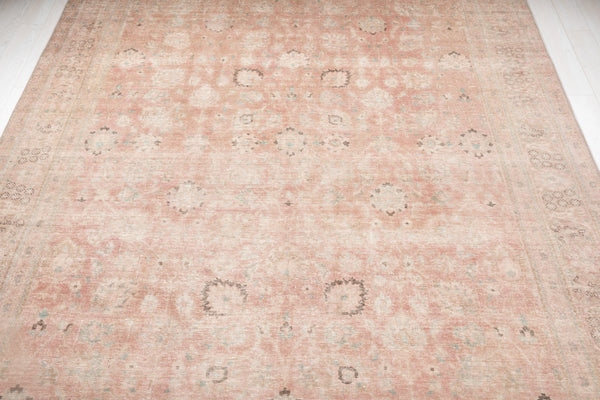 12' 5" x 9' 3" Excellent Hand-Knotted Antique Faded Large Area Rug - Yasi & Fara 