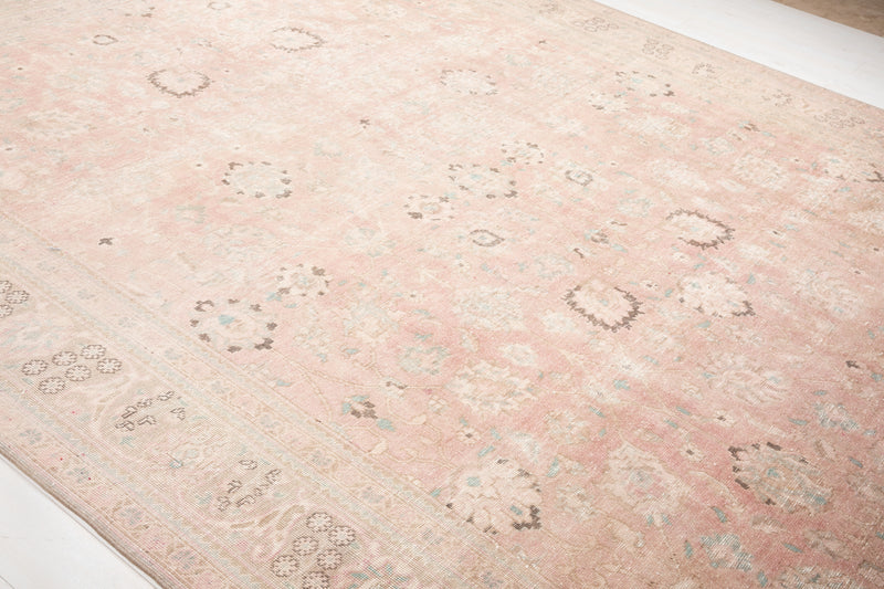 12' 5" x 9' 3" Excellent Hand-Knotted Antique Faded Large Area Rug - Yasi & Fara 