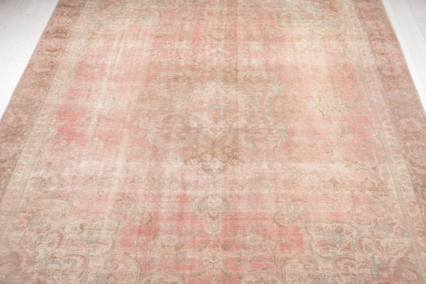 11' 2" x 8' 10" Excellent Hand-Knotted Antique Faded Area Rug - Yasi & Fara 
