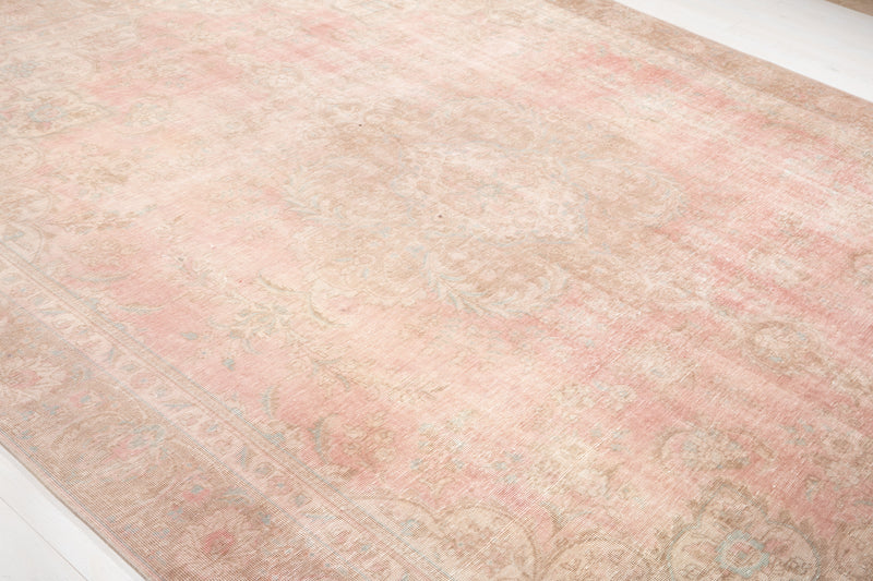 11' 2" x 8' 10" Excellent Hand-Knotted Antique Faded Area Rug - Yasi & Fara 