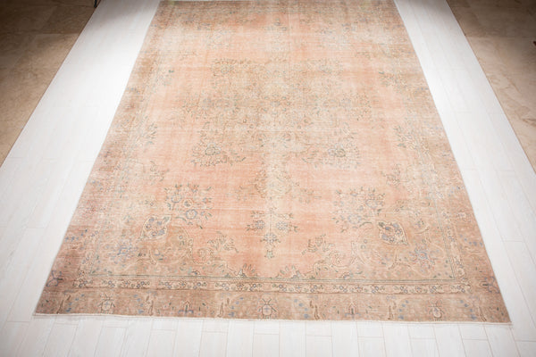 11' 9" x 8' 11" Excellent Hand-Knotted Antique Neutral Area Rug - Yasi & Fara 