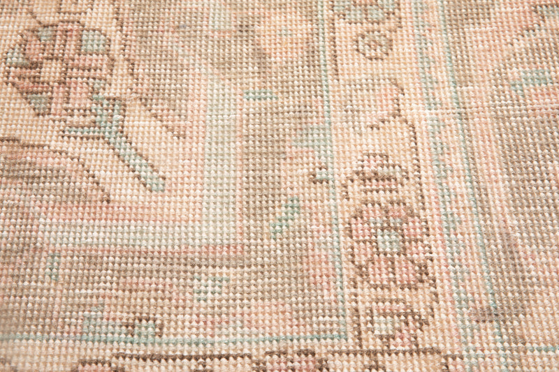 12' 6" x 9' 7" Excellent Hand-Knotted Antique Neutral Faded Large Area Rug - Yasi & Fara 