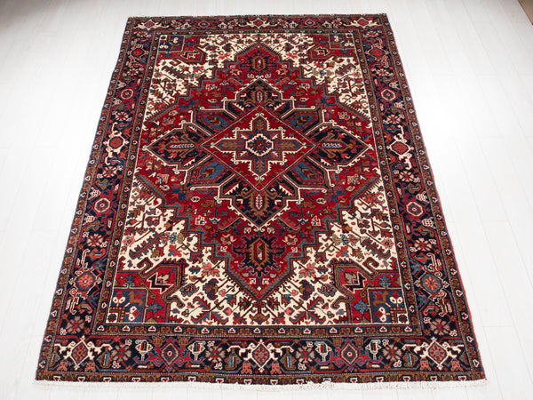 9' 1" x 6' 4" Excellent Hand-Knotted Collectible Fine Tribal Area Rug - Yasi & Fara 