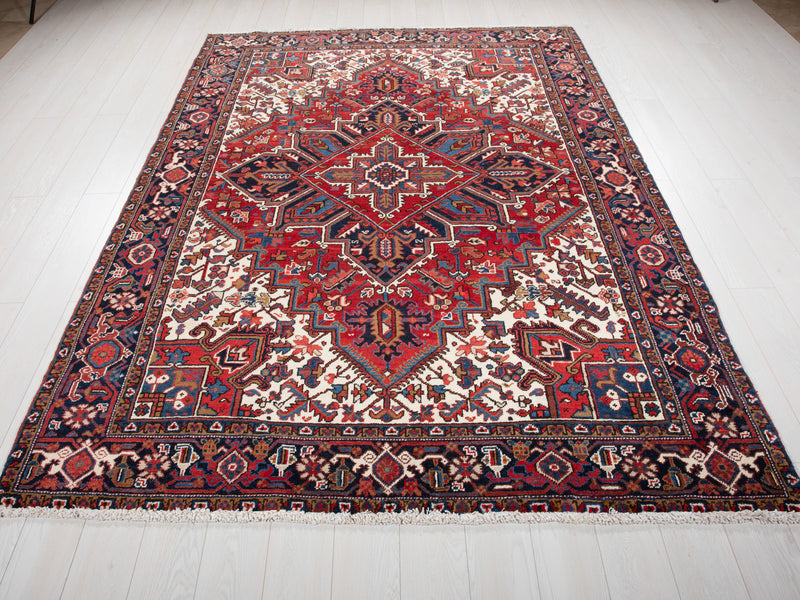 9' 1" x 6' 4" Excellent Hand-Knotted Collectible Fine Tribal Area Rug - Yasi & Fara 