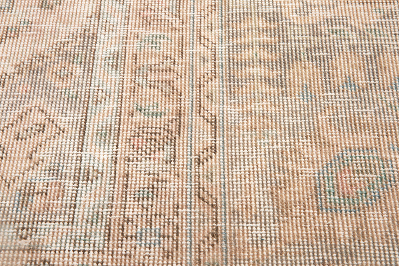 12' 7" x 9' 4" Excellent Hand-Knotted Antique Faded Neutral Large Area Rug - Yasi & Fara 