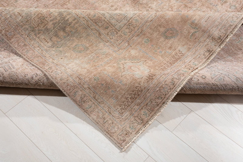 12' 7" x 9' 4" Excellent Hand-Knotted Antique Faded Neutral Large Area Rug - Yasi & Fara 